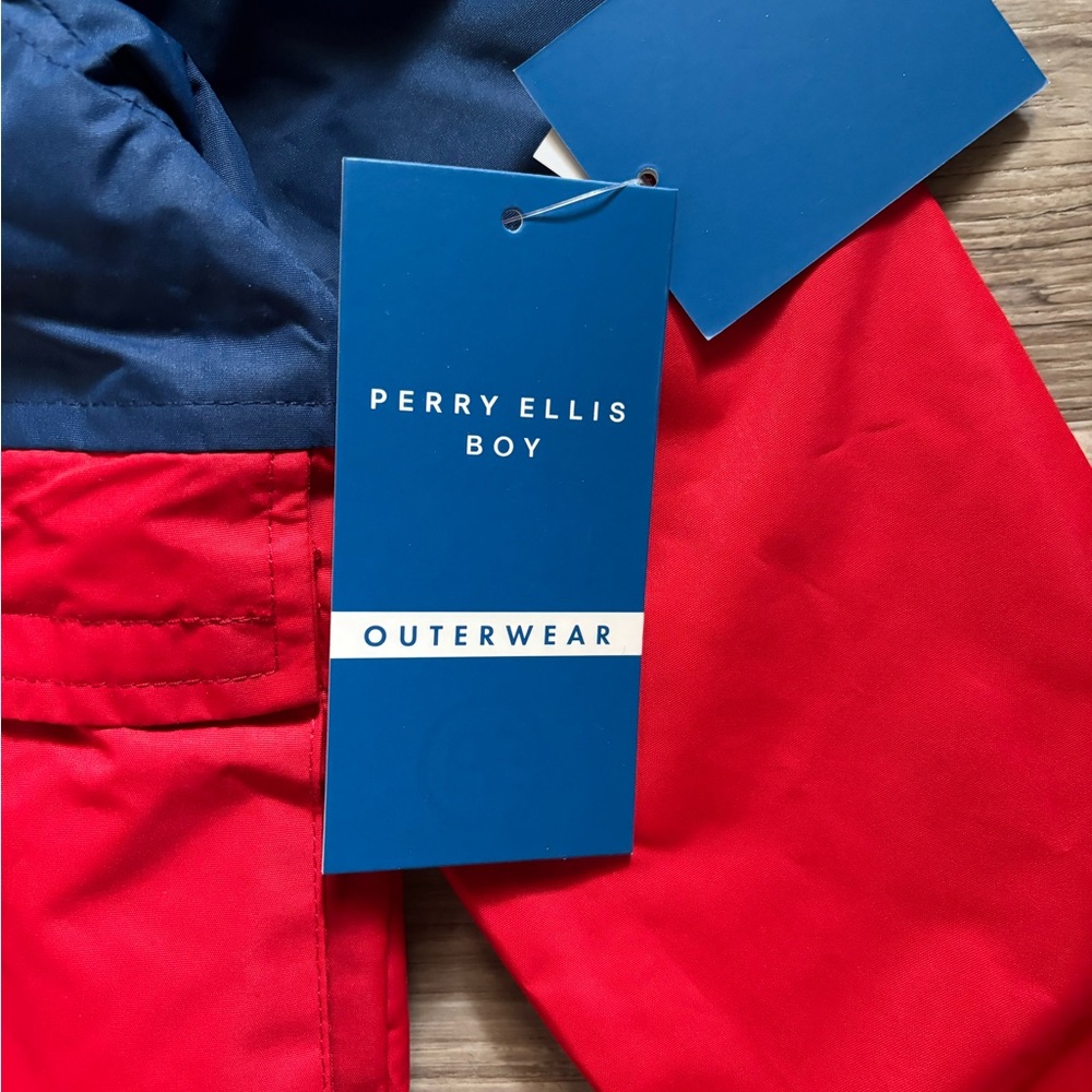 NWT Perry Ellis Boy Color-Blocked Hooded Jacket - Picture 5 of 10